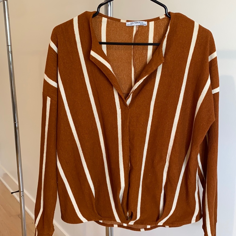 Zara Burnt Orange blouse S